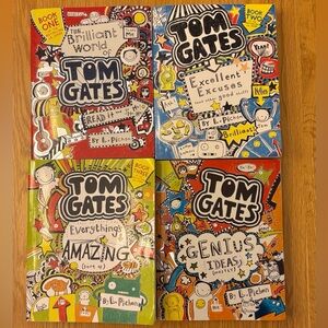 Tom Gates Books Set of 4 by L. Pichon